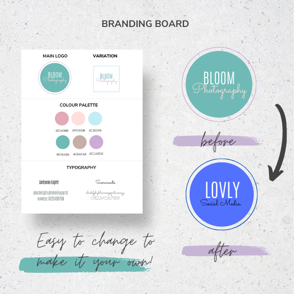 Branding board template