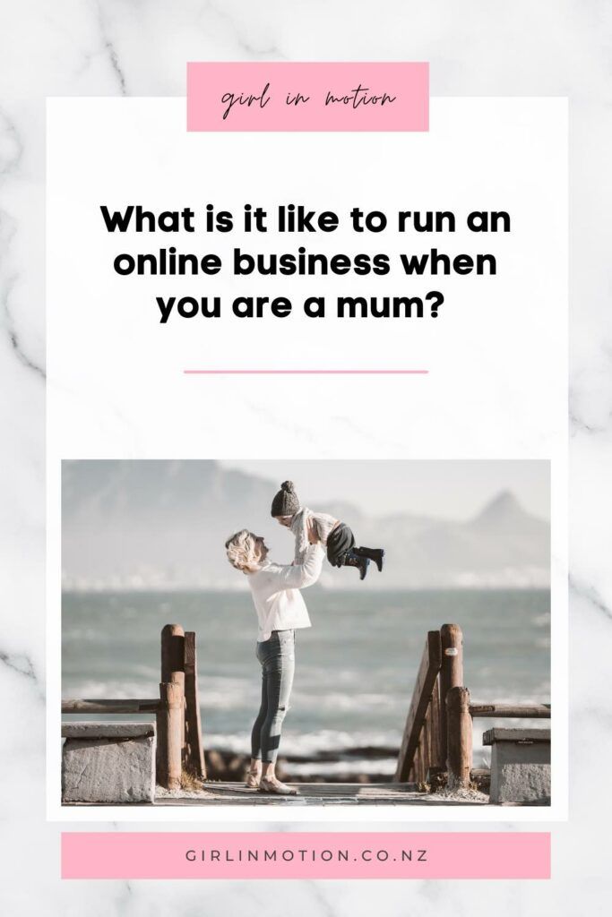 Mom running online biz