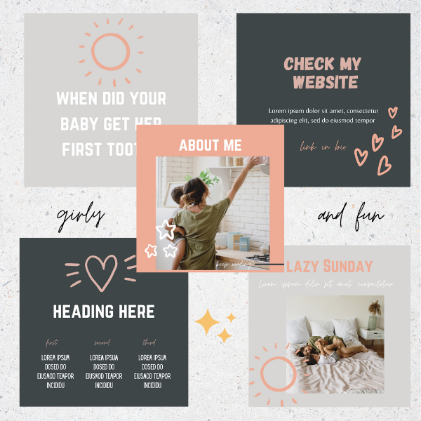 Mother Instagram template pack