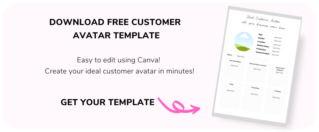 Free ideal customer avatar template