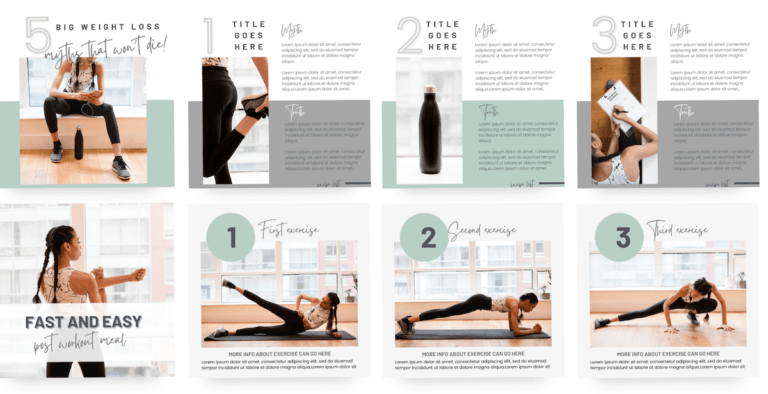 Fitness Carousel template