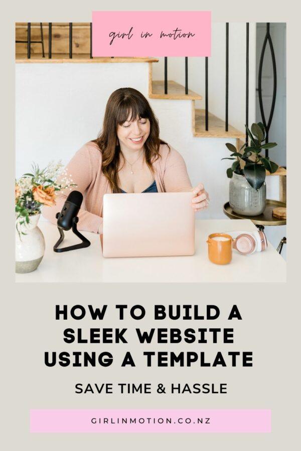 How to build a sleek website using a template