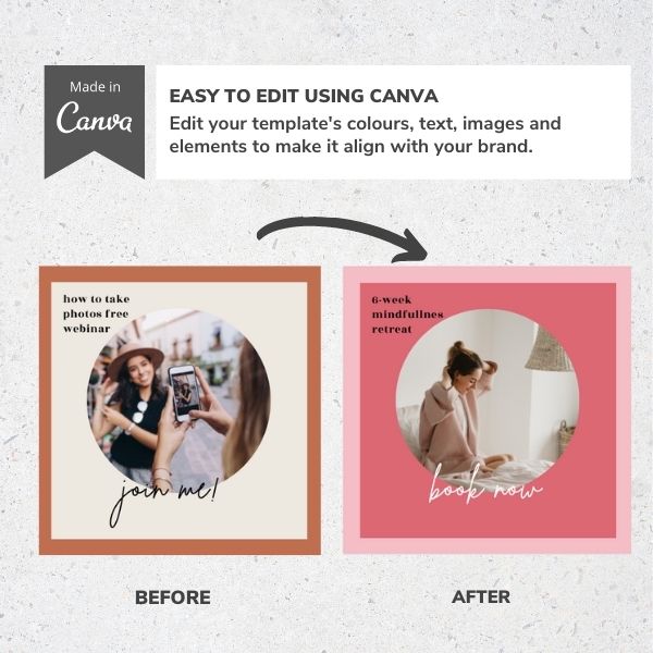 easy to edit canva templates