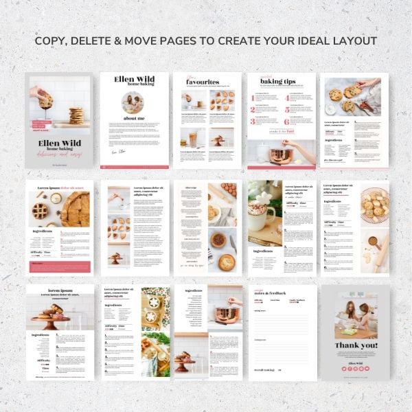 cookbook template canva