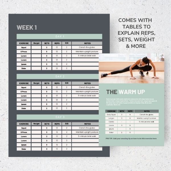 fitness ebook template