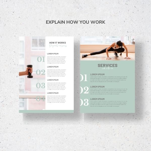 canva fitness proposal template