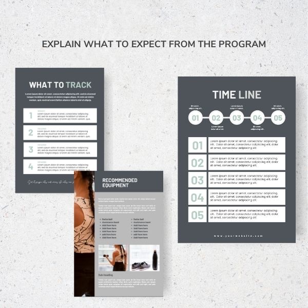 personal trainer ebook template