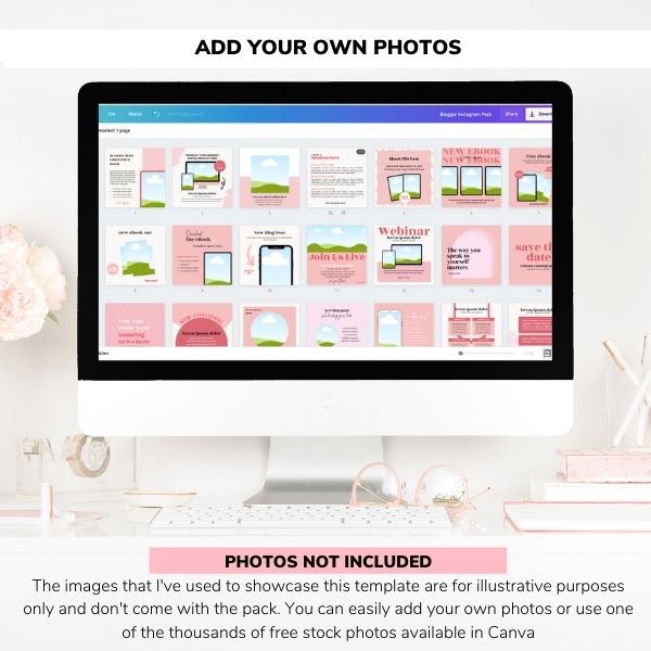 pink canva template
