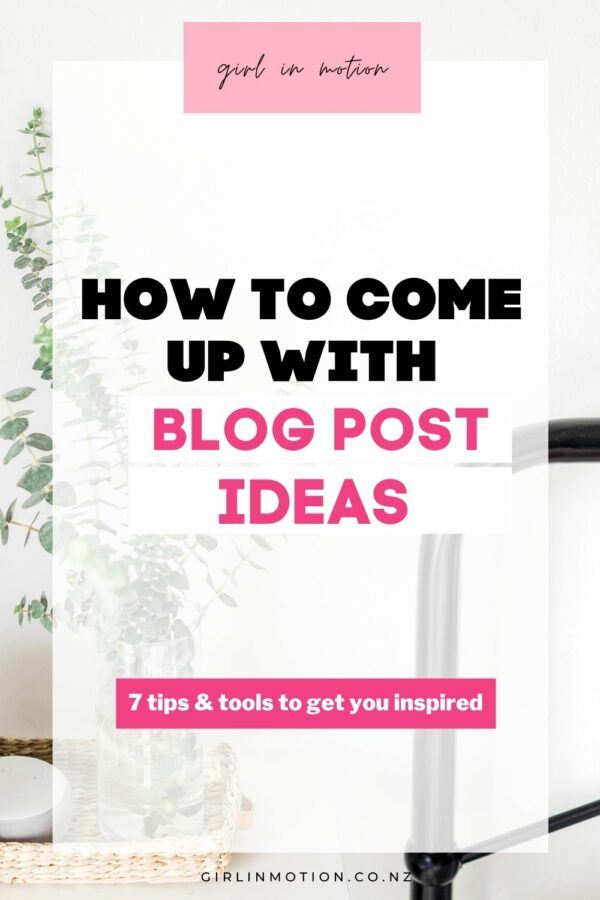 How to come up with blog post ideas