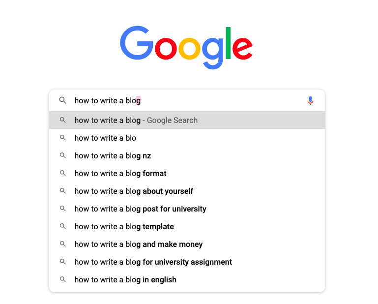 How to come up with blog post ideas using Google