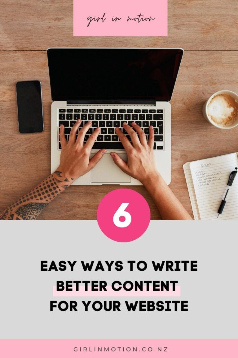 Improve your website content