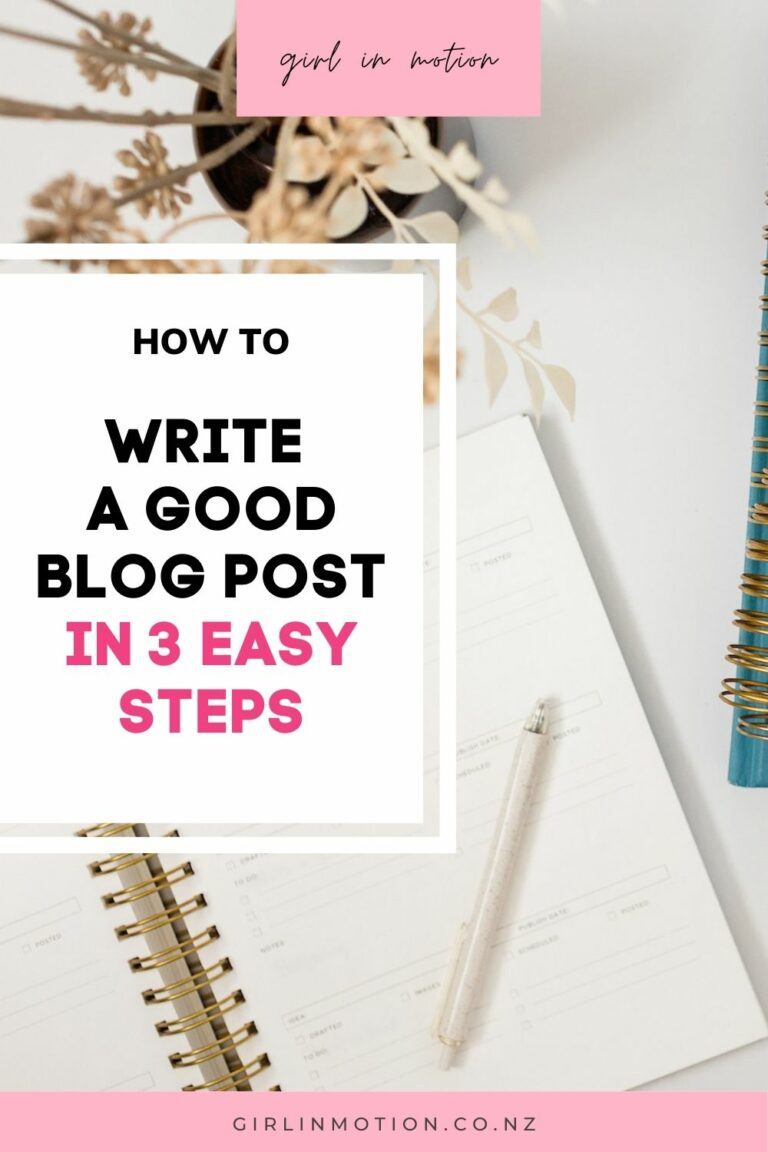 How to write a blog post in 3 steps