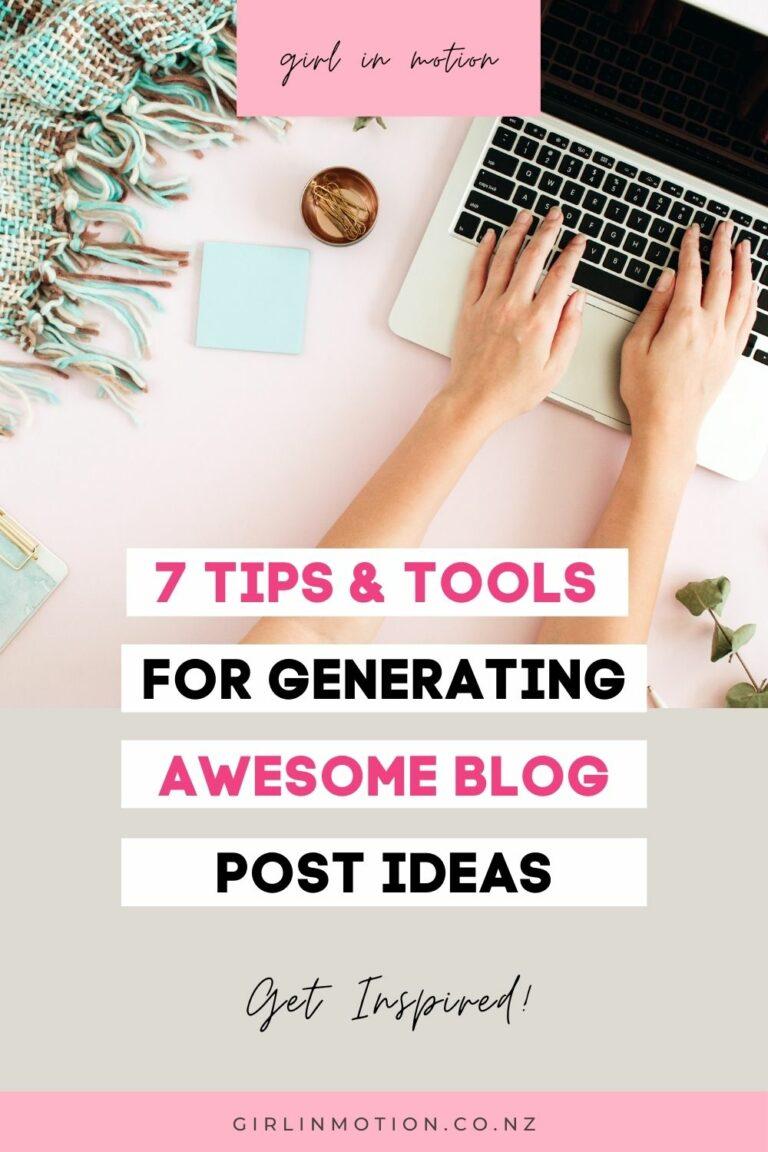 7 free tools to generate awesome blog post ideas