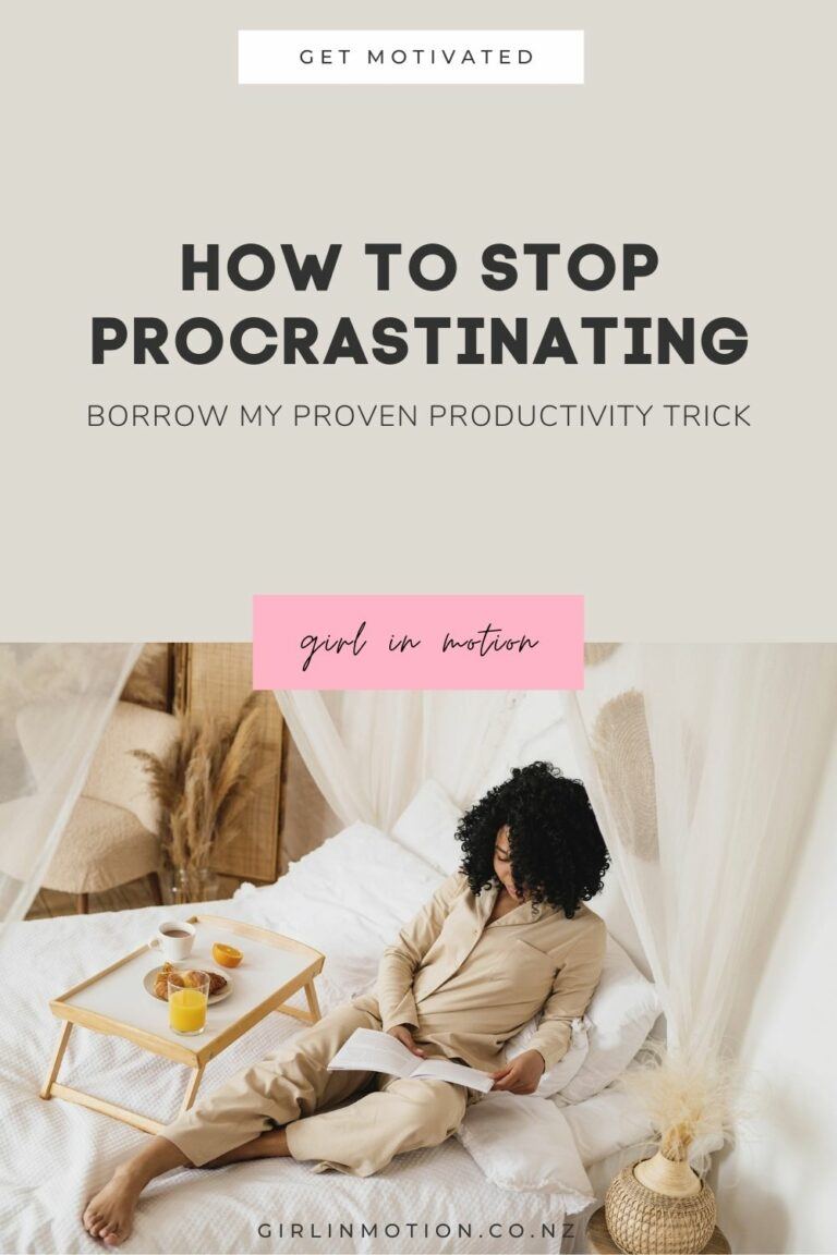 Stop procrastinating productivity hack