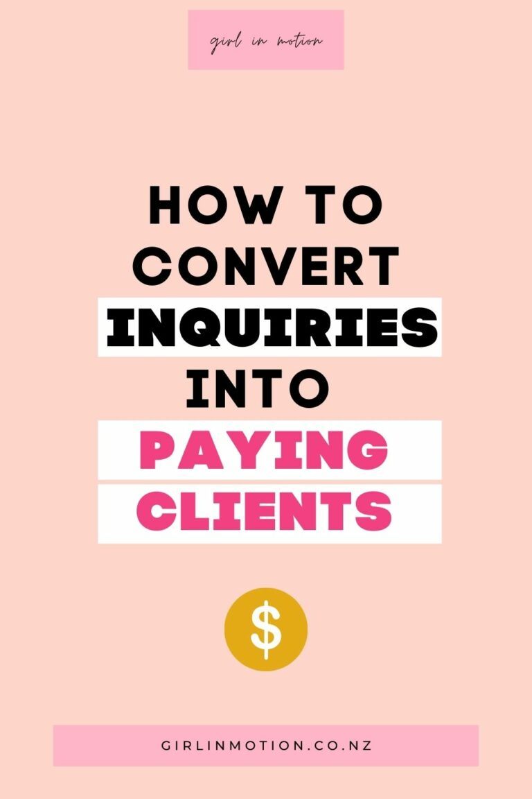 How to convert enquiries into paying clients