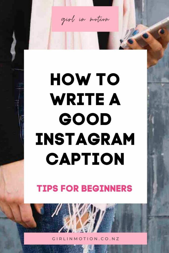 How to write a good Instagram caption