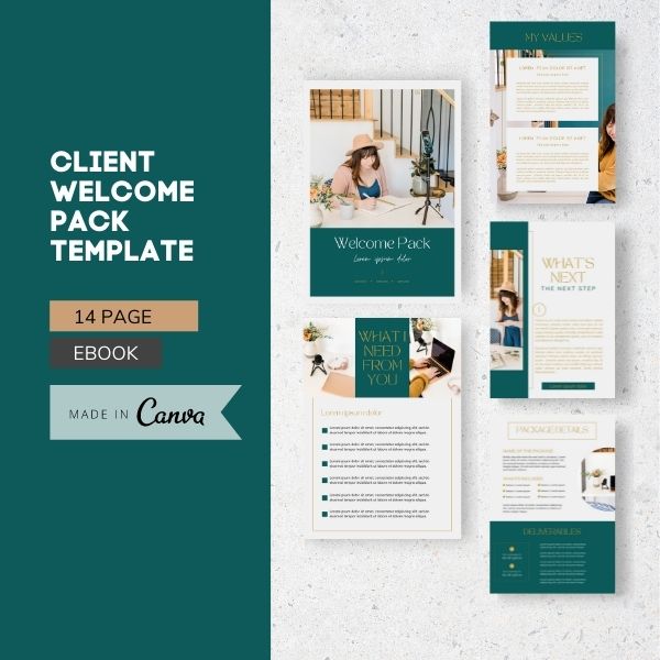 Client welcome pack design