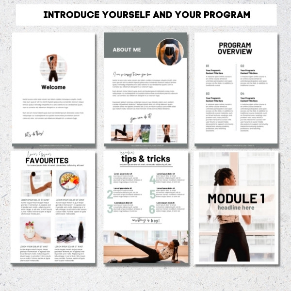 Fitness ebook template