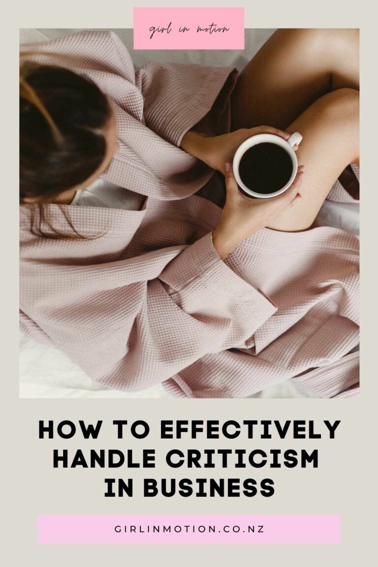 How to Effectively Deal with Criticism in Business